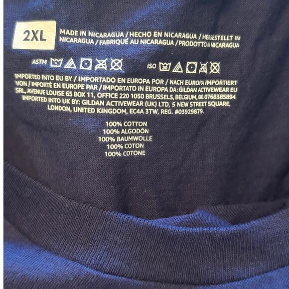 NWT In My Wrestling Mom Era Blue T Shirt 100% Cotton Size 2XL - Picture 3 of 4